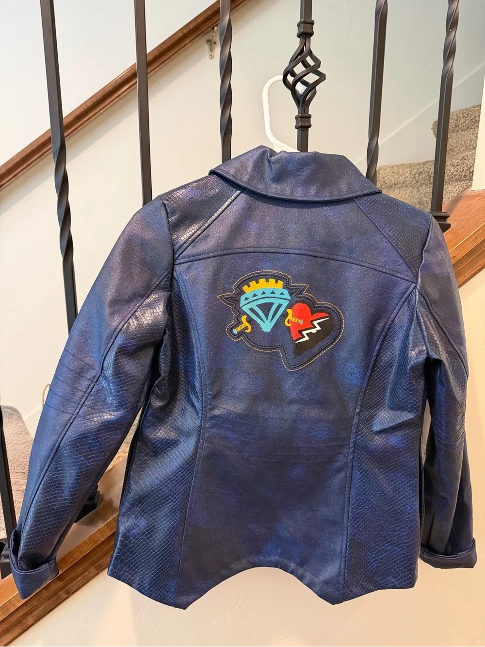 Disney’s Descendants Girls Faux Leather Jacket NWOT
